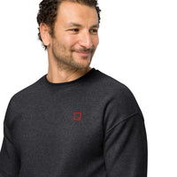 Unisex sueded fleece sweatshirt