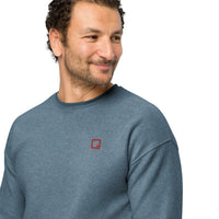 Unisex sueded fleece sweatshirt