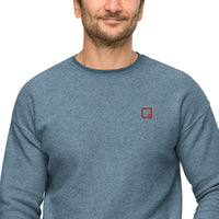 Unisex sueded fleece sweatshirt